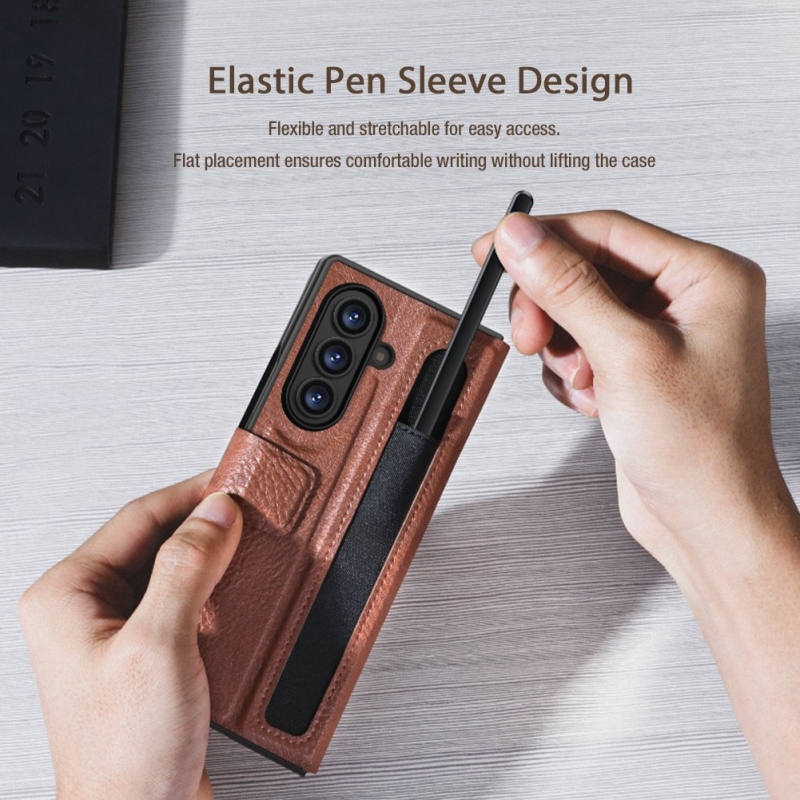 Puzdro Nillkin Aoge pre Samsung Galaxy Z Fold 7 Brown