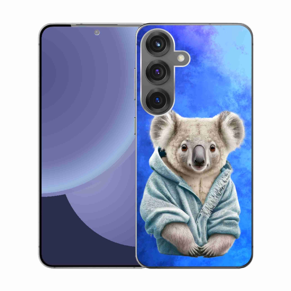 Gélový kryt mmCase na Samsung Galaxy S25 - koala vo svetri