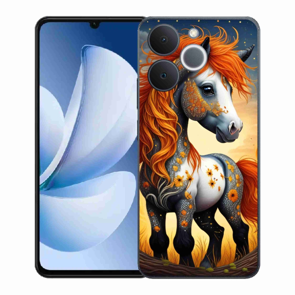 Gélový kryt mmCase na Realme Note 70T - farebný poník
