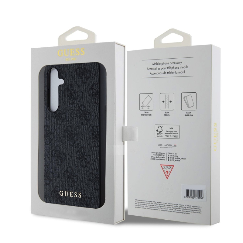 Guess 4G Zadný Kryt pre Samsung Galaxy A55 5G Grey