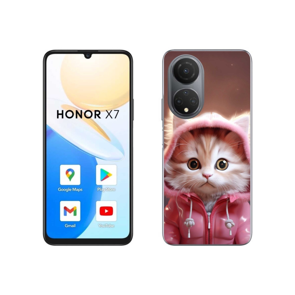 Gélový kryt mmCase na Honor X7 - roztomilé mačiatko 3