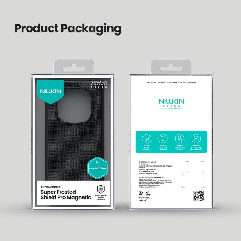 Nillkin Super Frosted PRO Magnetic Zadný Kryt pre Xiaomi Redmi Note 14 Pro+ 5G Black