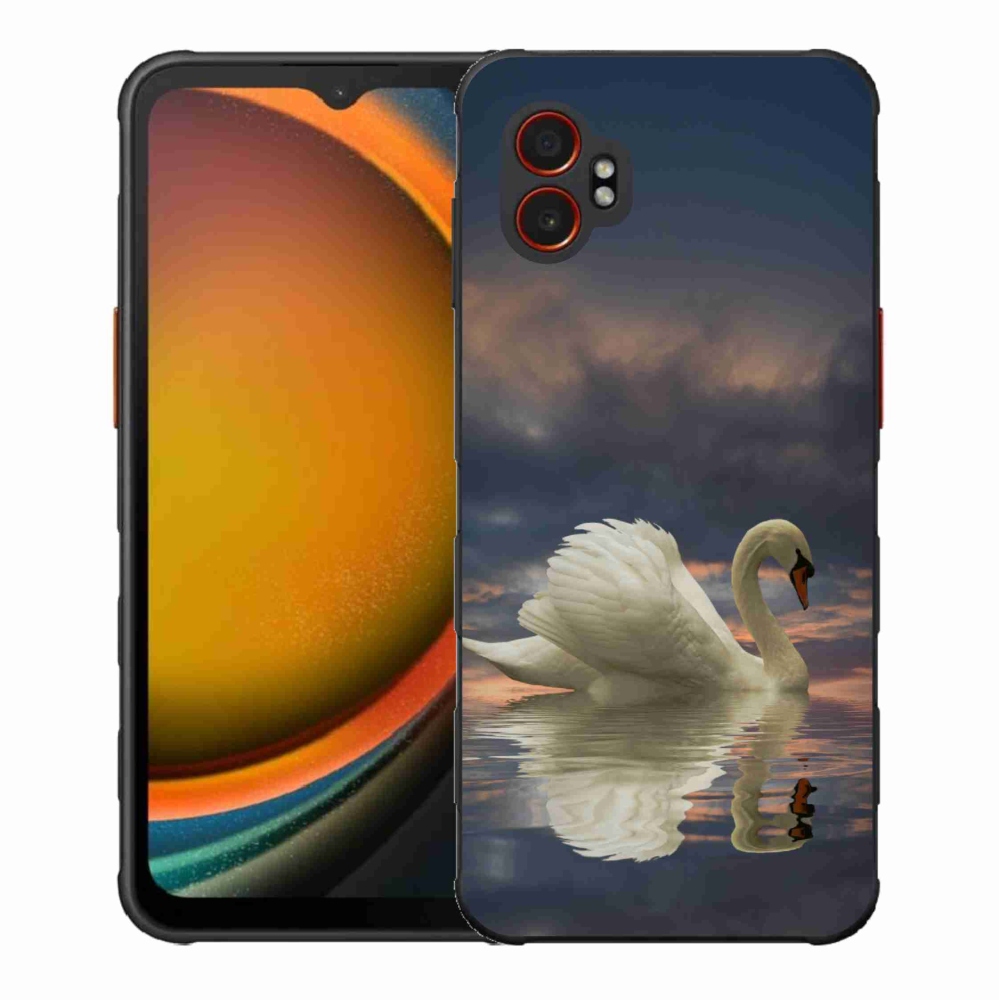 Gélový kryt mmCase na Samsung Galaxy Xcover 7 Pro - labuť