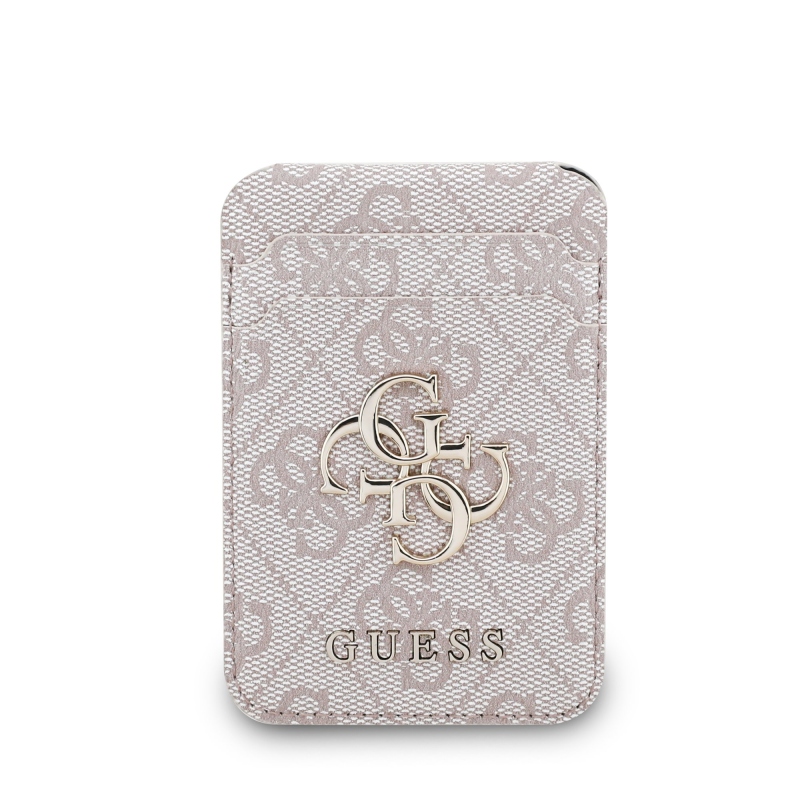 Guess 4G Metal Logo MagSafe Cardslot Peňaženka so Stojanom Pink