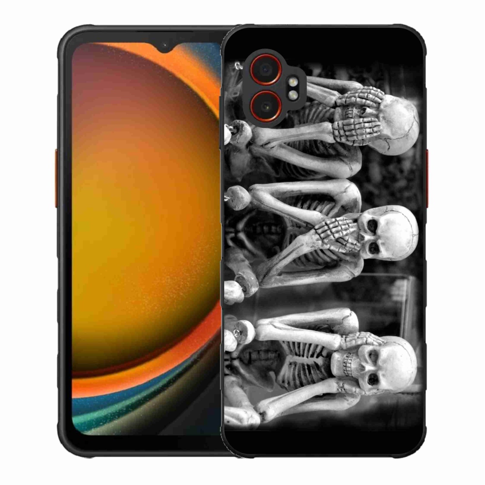 Gélový kryt mmCase na Samsung Galaxy Xcover 7 Pro - kostlivci