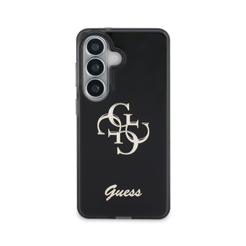 Guess IML 4G Script Metal Logo Zadný kryt pre Samsung Galaxy 26 Black