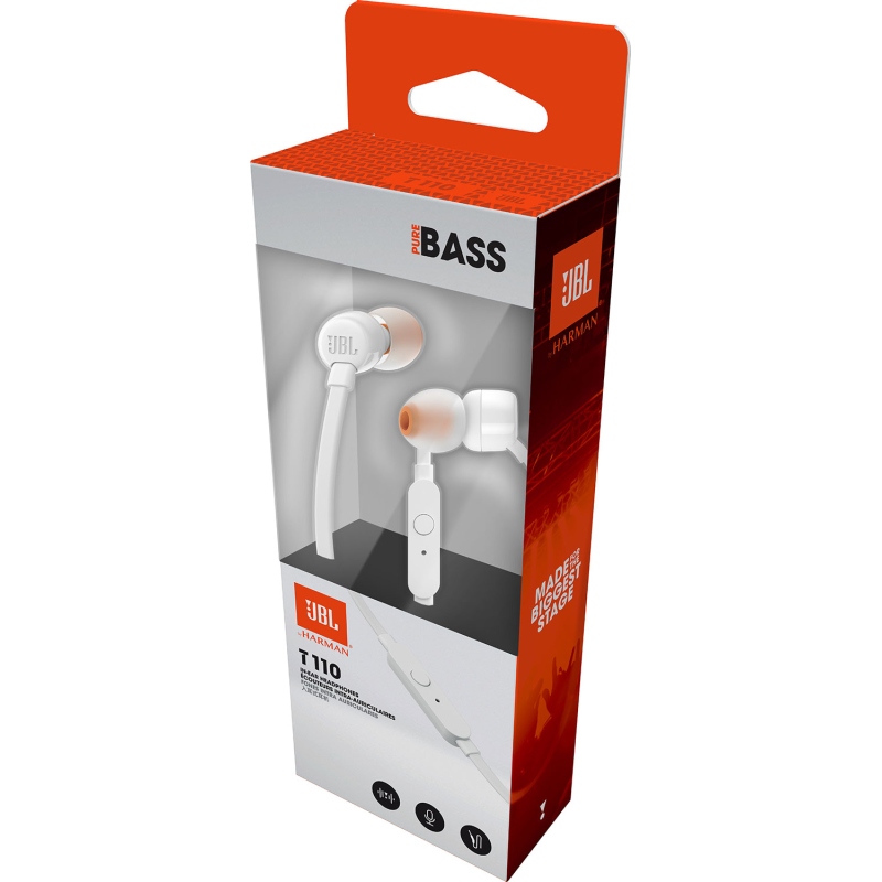 JBL T110 In-Ear Headset 3,5 mm White