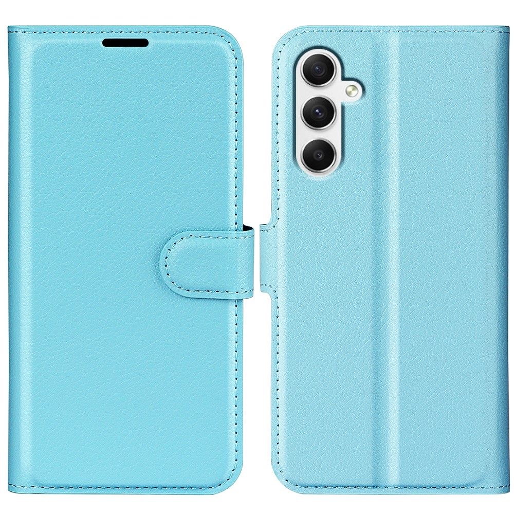 Litchi knižkové púzdro na Samsung Galaxy A35 5G - modré