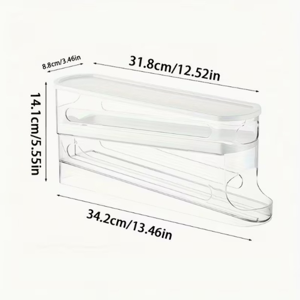 Dvojposchodový organizér na vajíčka do chladničky