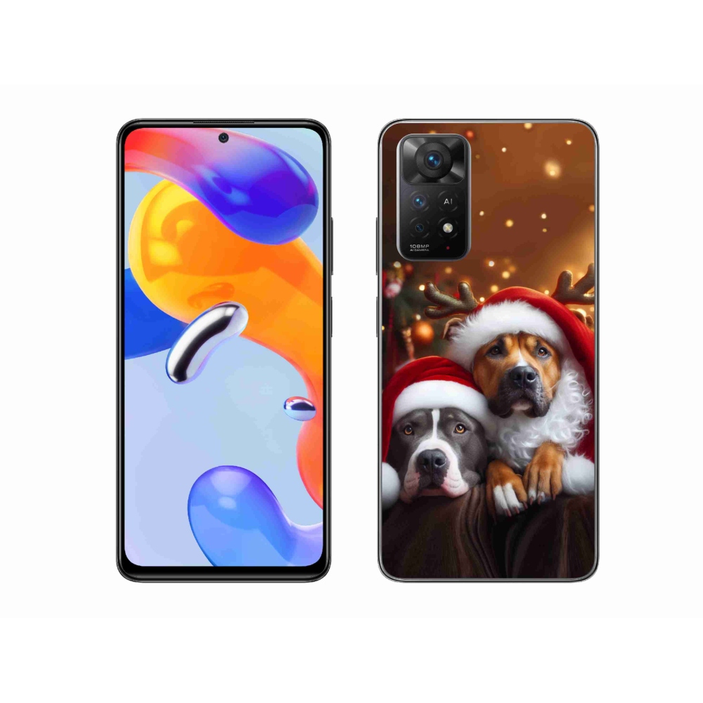 Gélový kryt mmCase na Xiaomi Redmi Note 11 Pro 4G/5G - vianočné psy