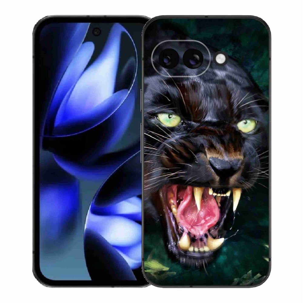 Gélový kryt mmCase na Google Pixel 9a - rozzúrený čierny panter