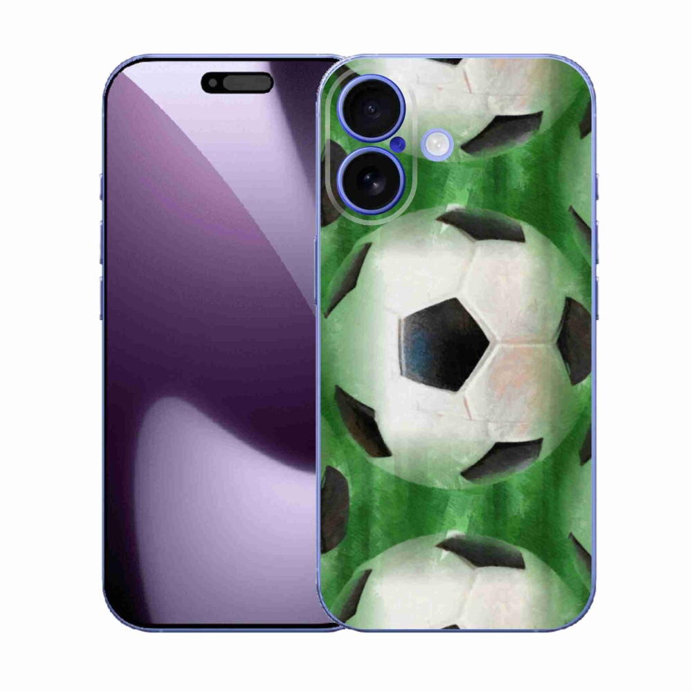 Gélový kryt mmCase na iPhone 17 - futbalová lopta