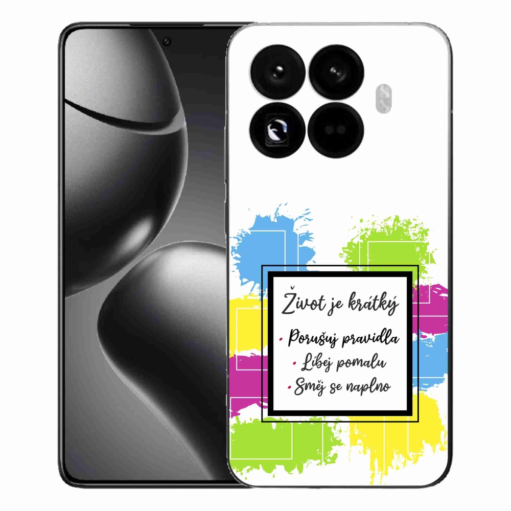 Gélový kryt mmCase na Xiaomi 15T Pro - citát 5 biele pozadie