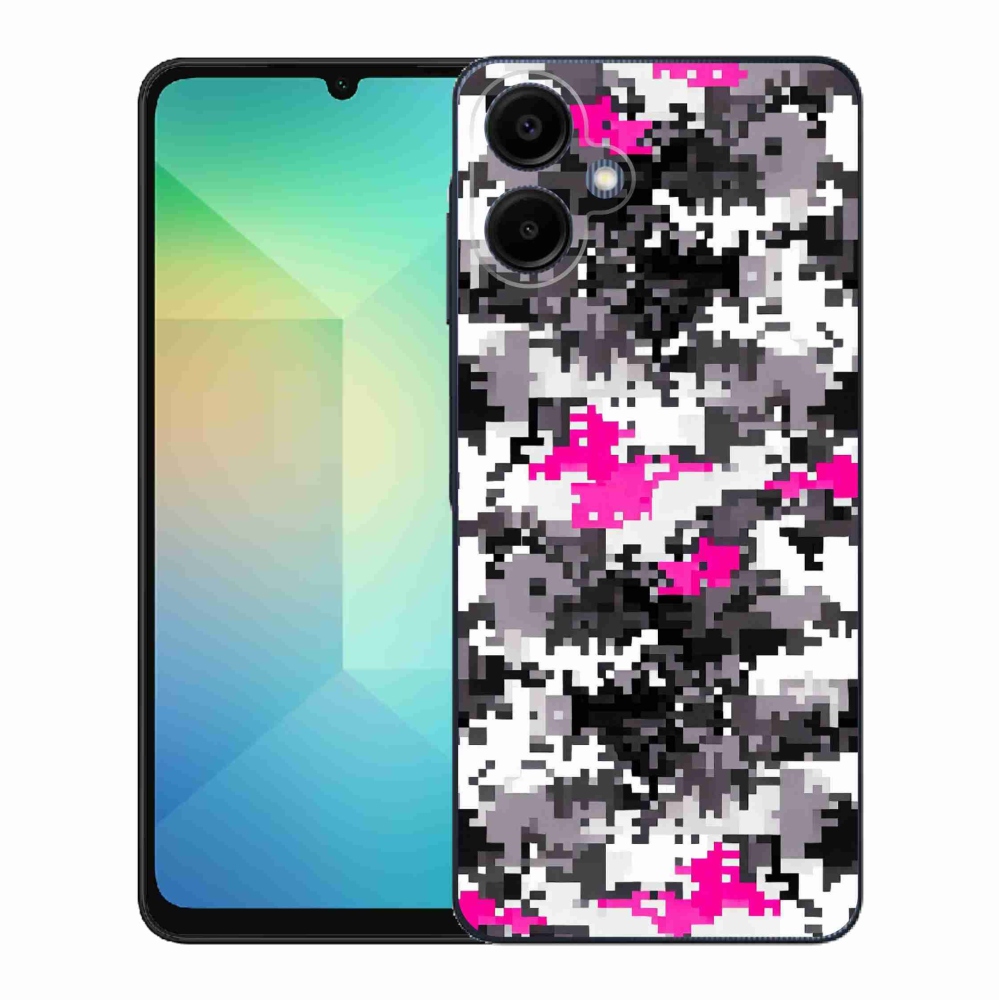Gélový kryt mmCase na Samsung Galaxy A06 4G - maskáčový vzor 4