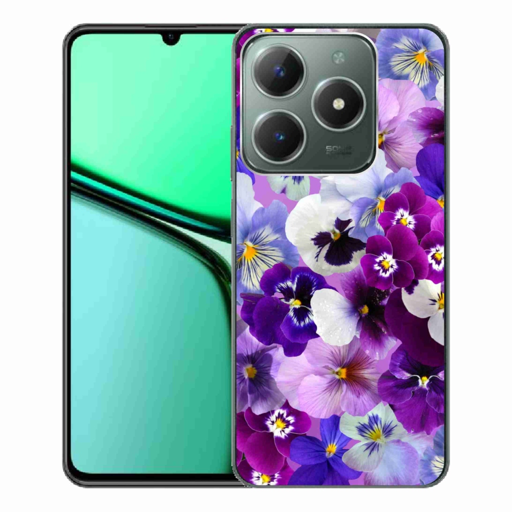 Gélový kryt mmCase na Realme C61 - kvety 9
