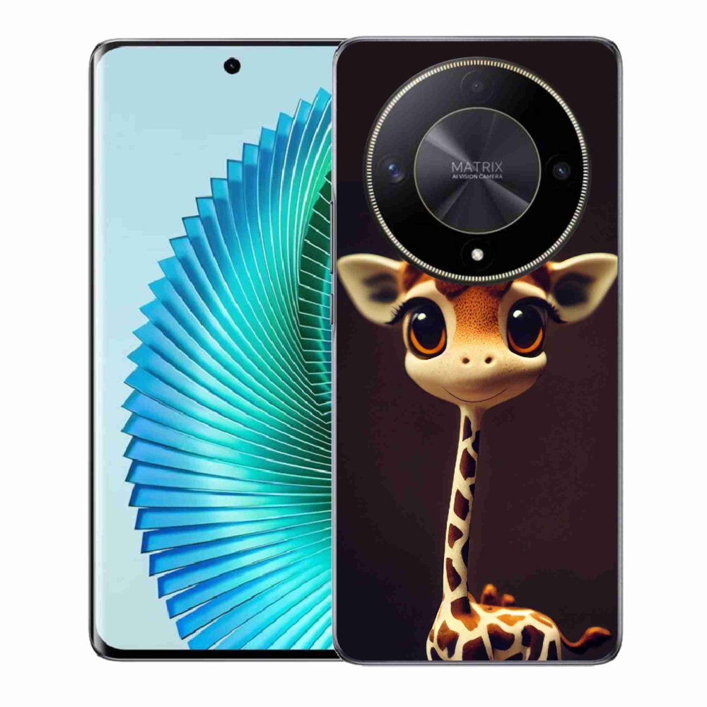 Gélový kryt mmCase na Honor Magic 6 Lite 5G - malá žirafa