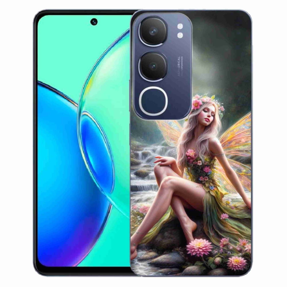 Gélový kryt mmCase na Vivo Y19s - motýlia žena 1
