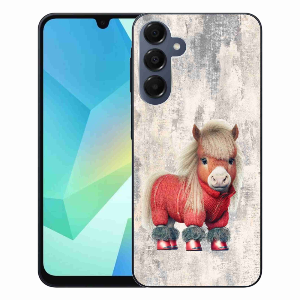 Gélový kryt mmCase na Samsung Galaxy A16 4G/5G - poník vo svetri
