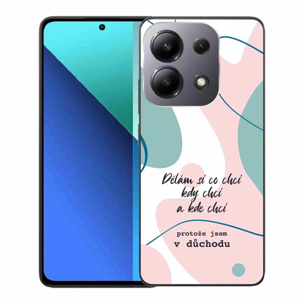 Gélový kryt mmCase na Xiaomi Redmi Note 13 - vtipný text 10 biele pozadie