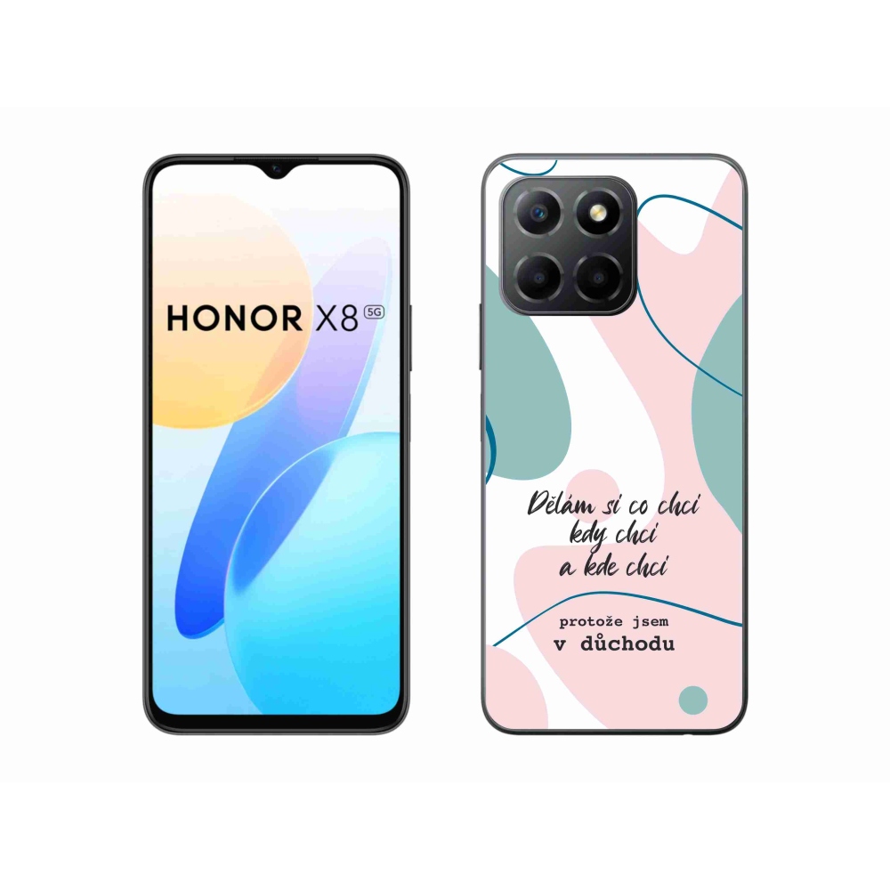 Gélový kryt mmCase na Honor X8 5G/Honor 70 Lite 5G - vtipný text 10 biele pozadie