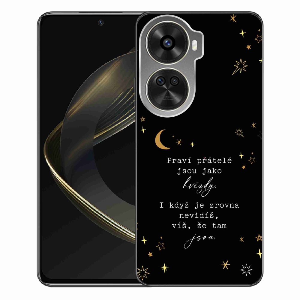 Gélový kryt mmCase na Huawei Nova 12 SE - citát 6 čierne pozadie