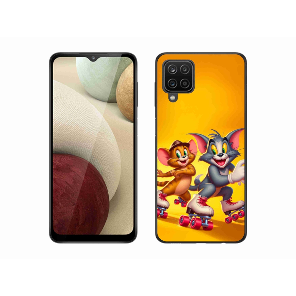 Gélový kryt mmCase na Samsung Galaxy A12 - tom a jerry