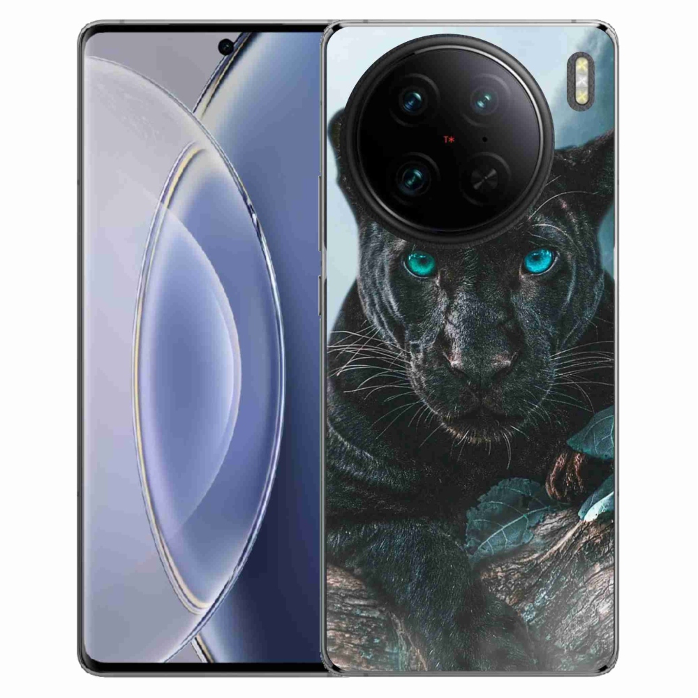 Gélový kryt mmCase na Vivo X90 Pro - čierny panter