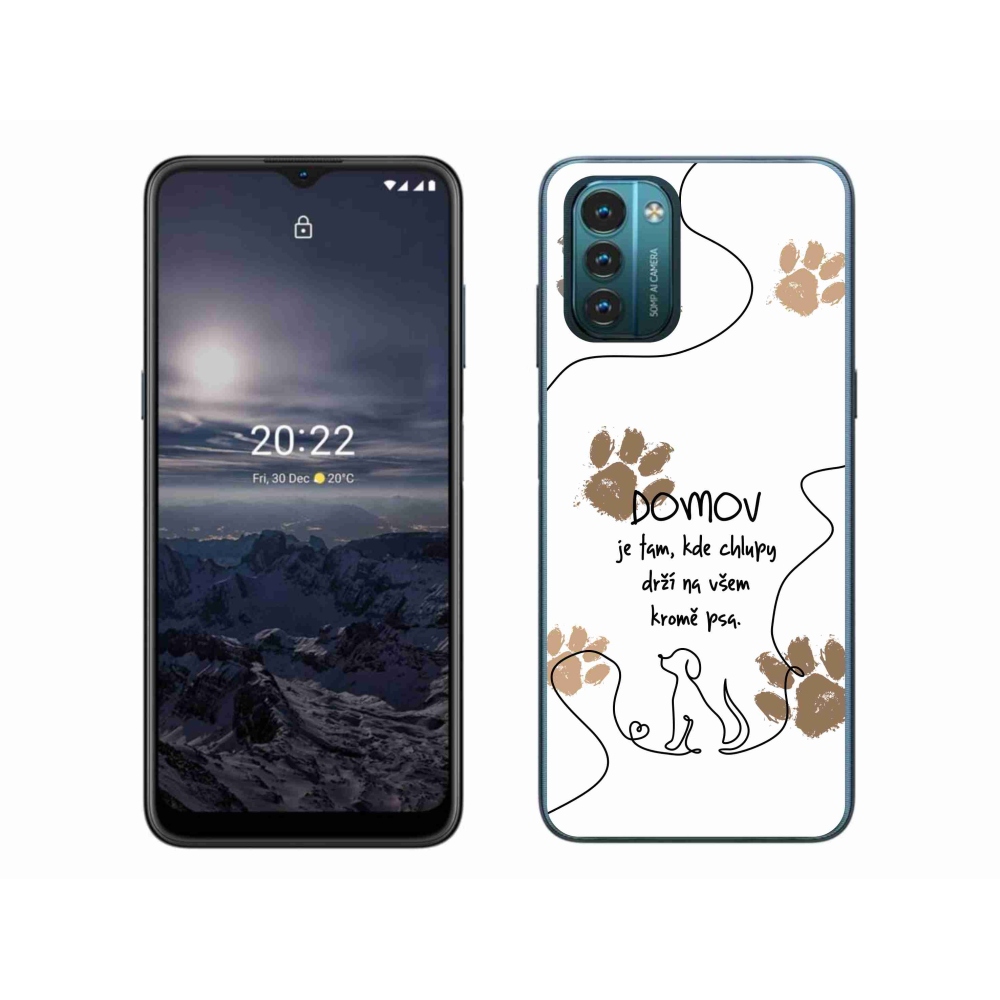Gélový kryt mmCase na Nokia G11/G21 - psí motív biele pozadie