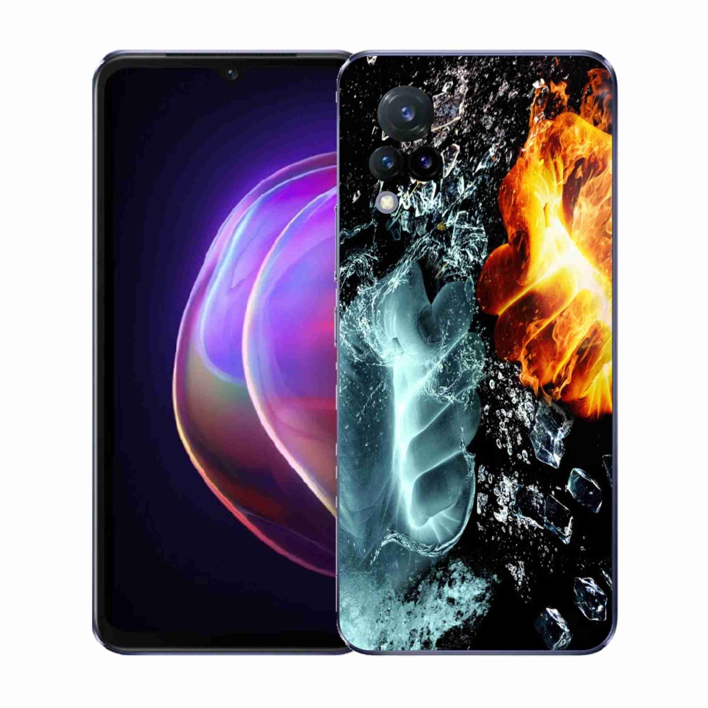 Gélový kryt mmCase na Vivo V21 4G/5G - voda a oheň