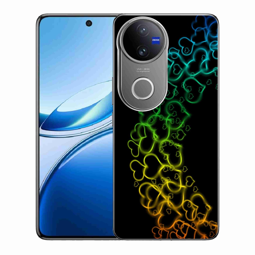 Gélový kryt mmCase na Vivo V50 5G - farebné srdiečka