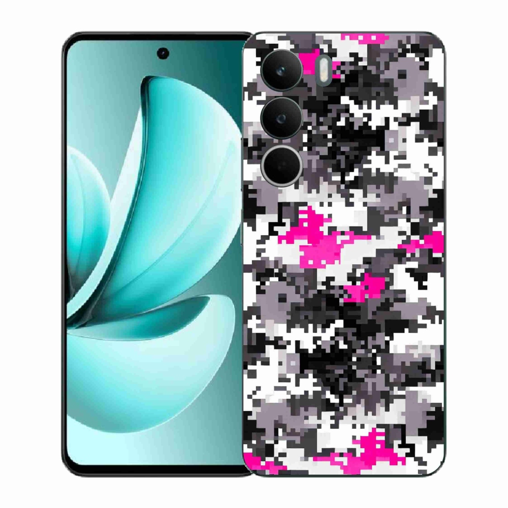 Gélový kryt mmCase na Realme C71 - maskáčový vzor 4