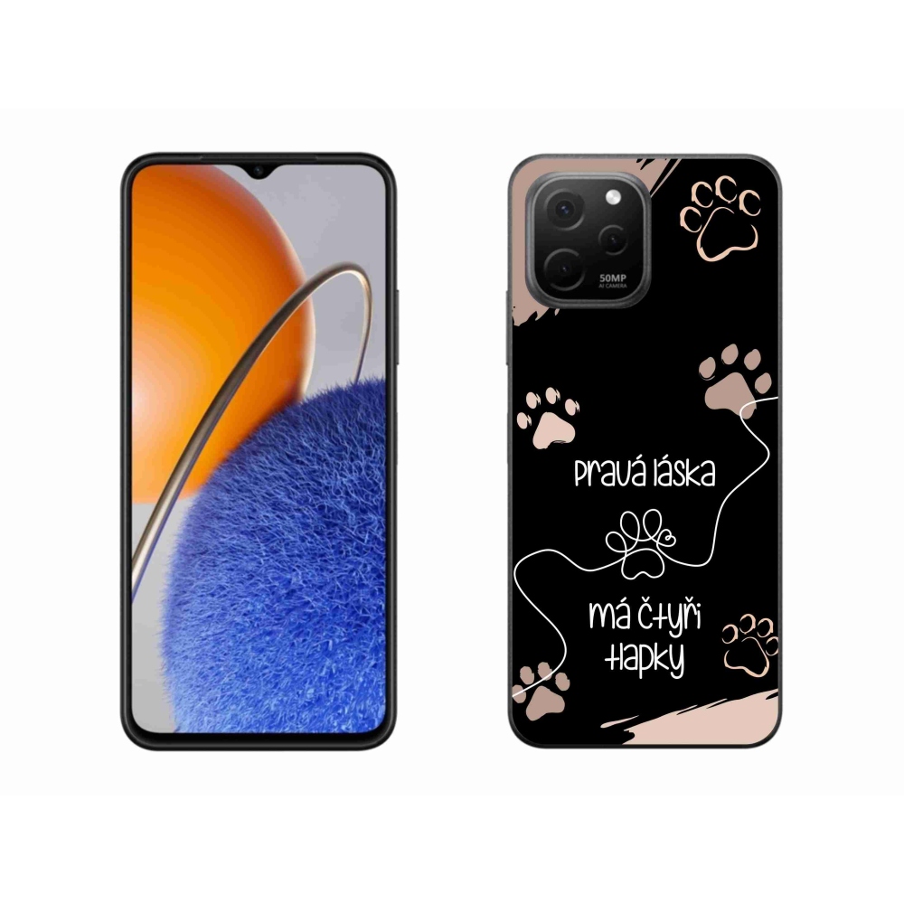 Gélový kryt mmCase na Huawei Nova Y61 - psí motív 1 čierne pozadie