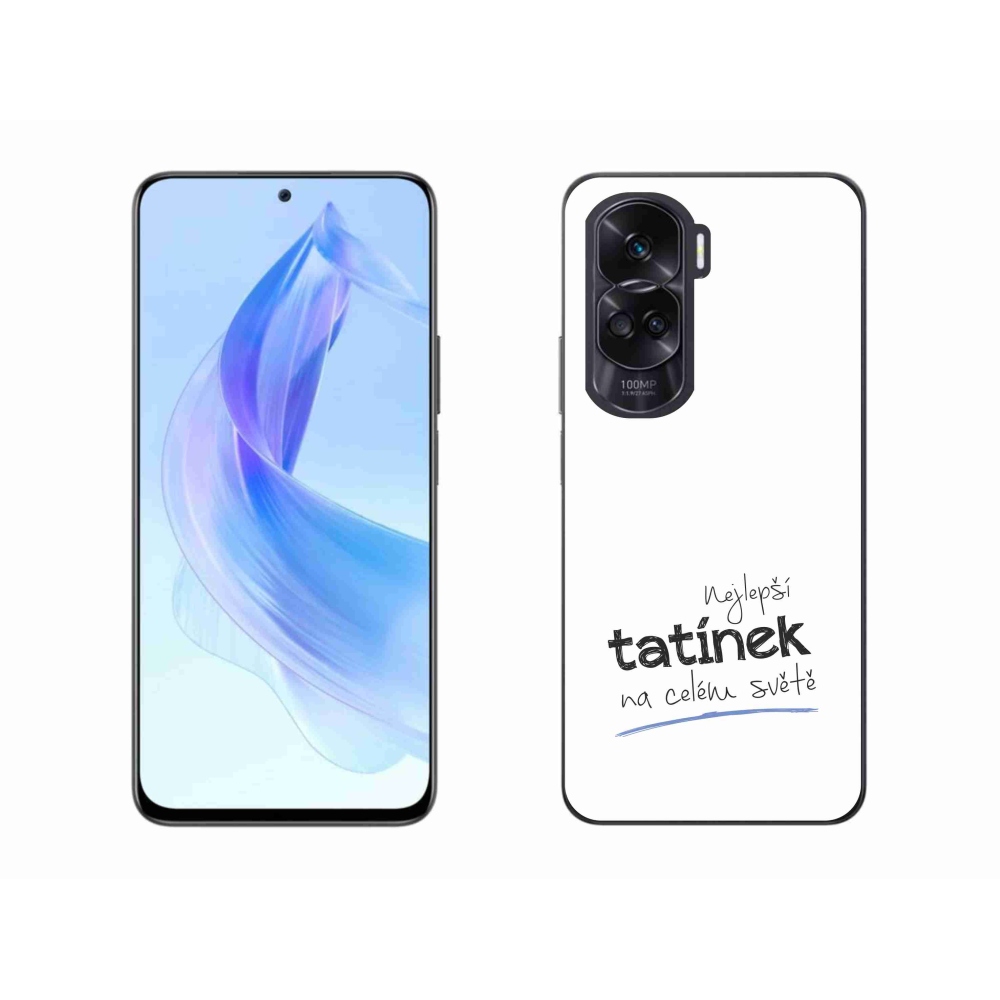 Gélový kryt mmCase na Honor 90 Lite - najlepší otecko 4 biele pozadie