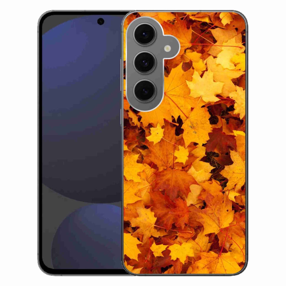 Gélový kryt mmCase na Samsung Galaxy S24 FE - javorové listy