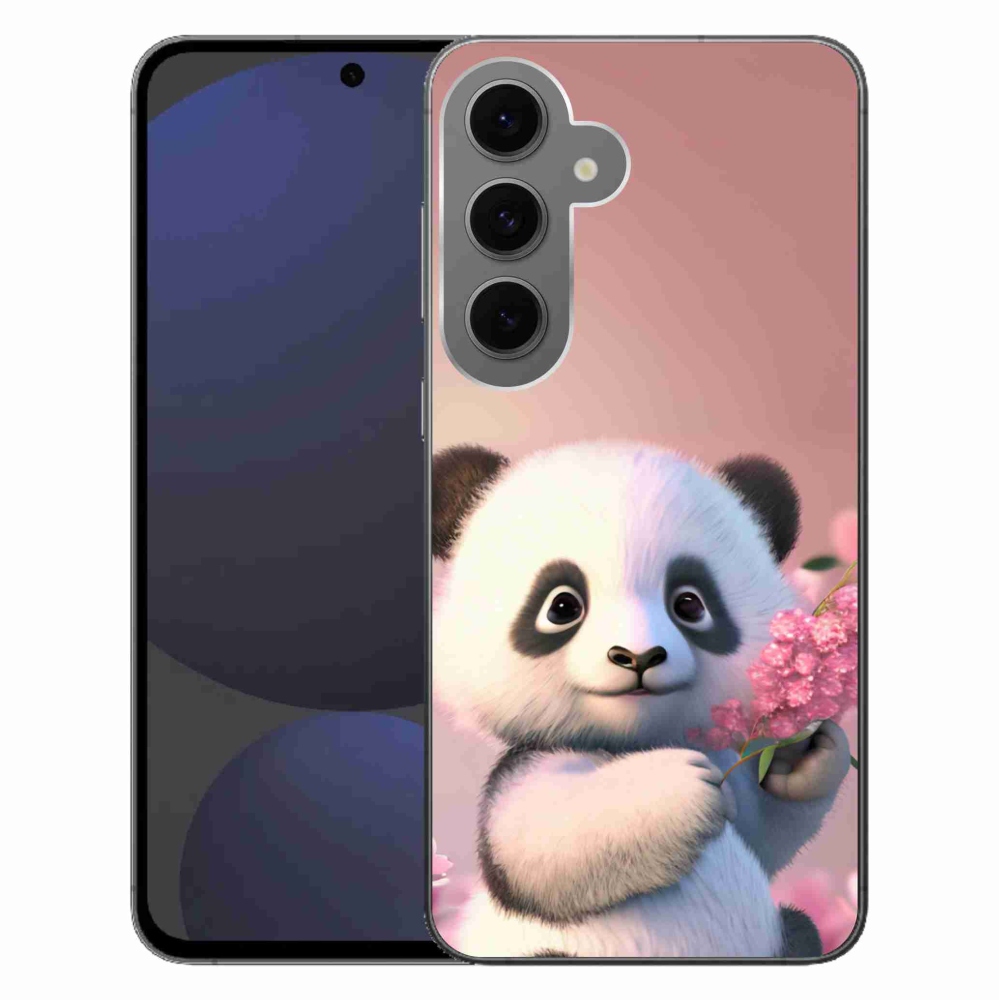Gélový kryt mmCase na Samsung Galaxy S24 FE - roztomilá panda