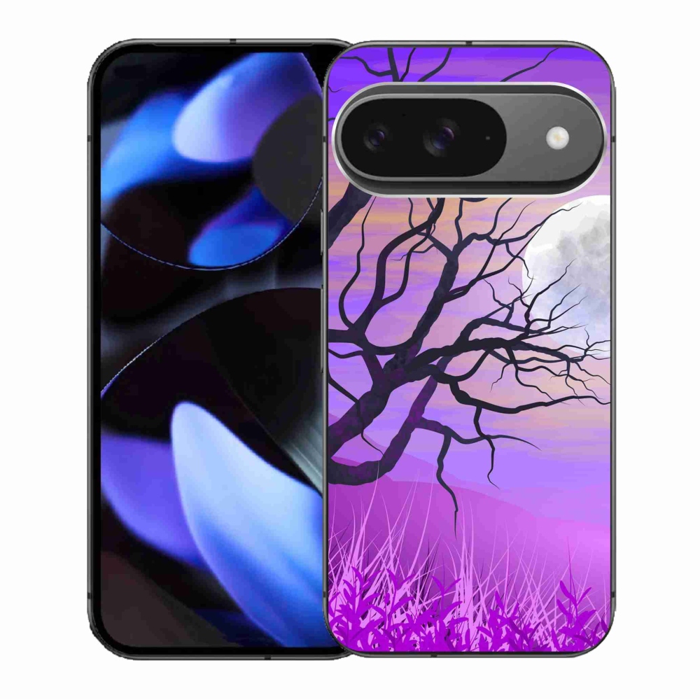 Gélový obal mmCase na Google Pixel 9/9 Pro - kreslený opadaný strom