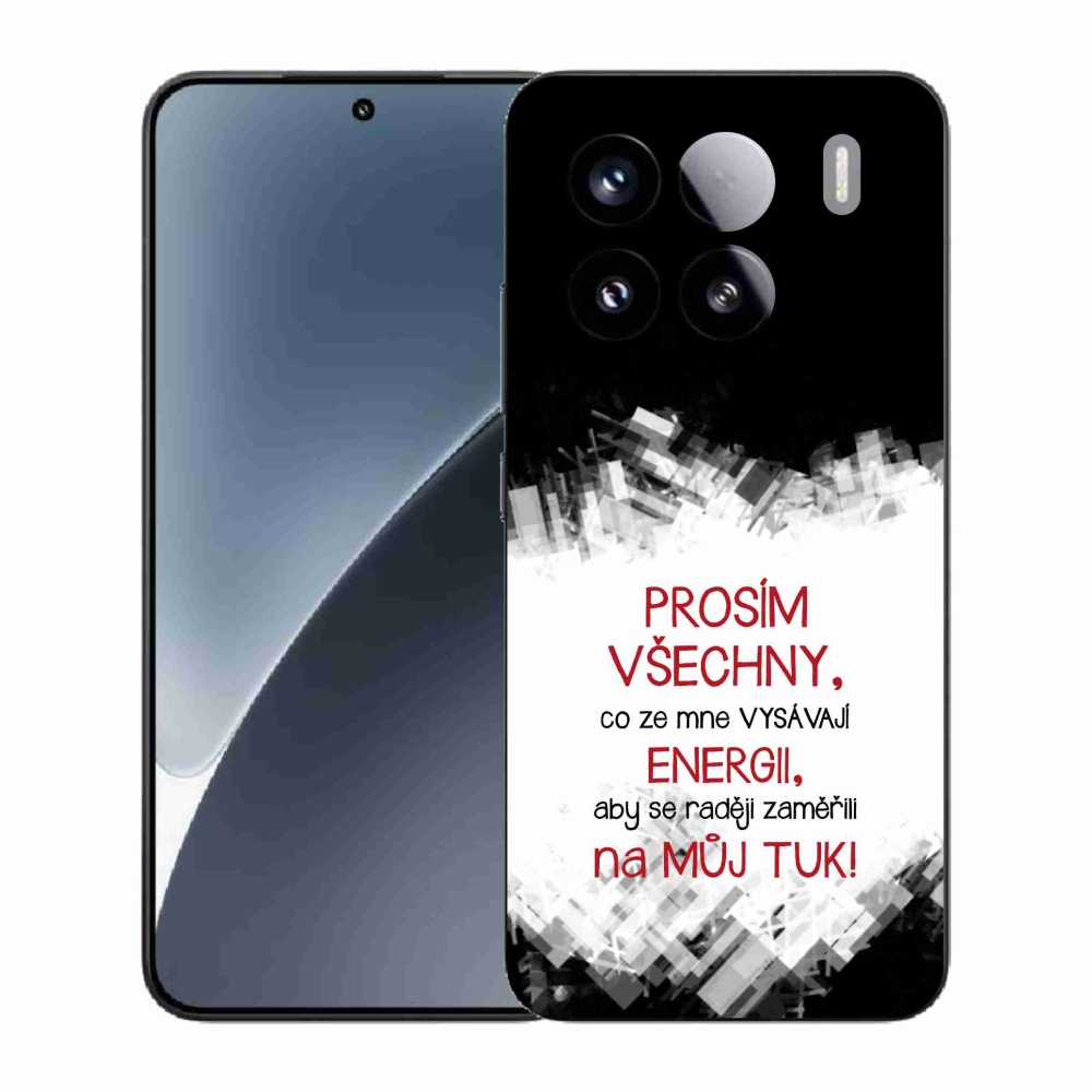 Gélový kryt mmCase na Xiaomi 15 - vtipný text 1 červený