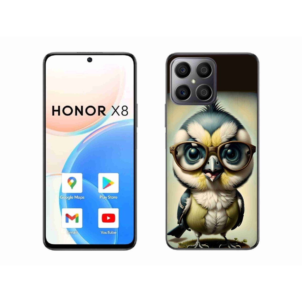 Gélový kryt mmCase na Honor X8 - mláďa s okuliarmi