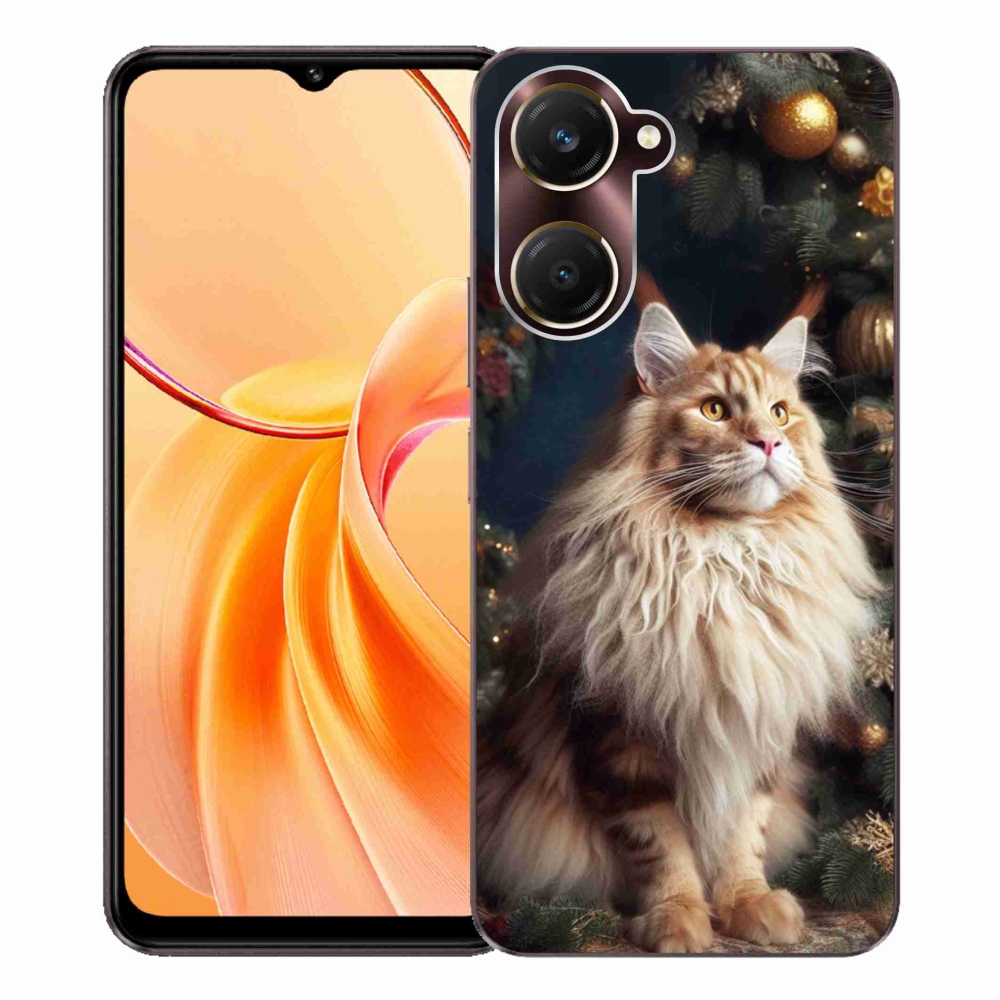 Gélový kryt mmCase na Vivo Y28s 5G - mačka pri stromčeku