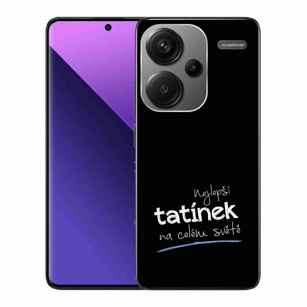 Gélový kryt mmCase na Xiaomi Redmi Note 13 Pro+ 5G - najlepší otecko 4 čierne pozadie