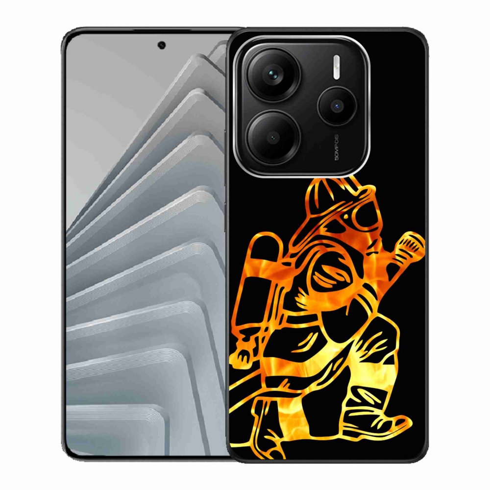 Gélový kryt mmCase na Xiaomi Redmi Note 14 5G - hasič 1