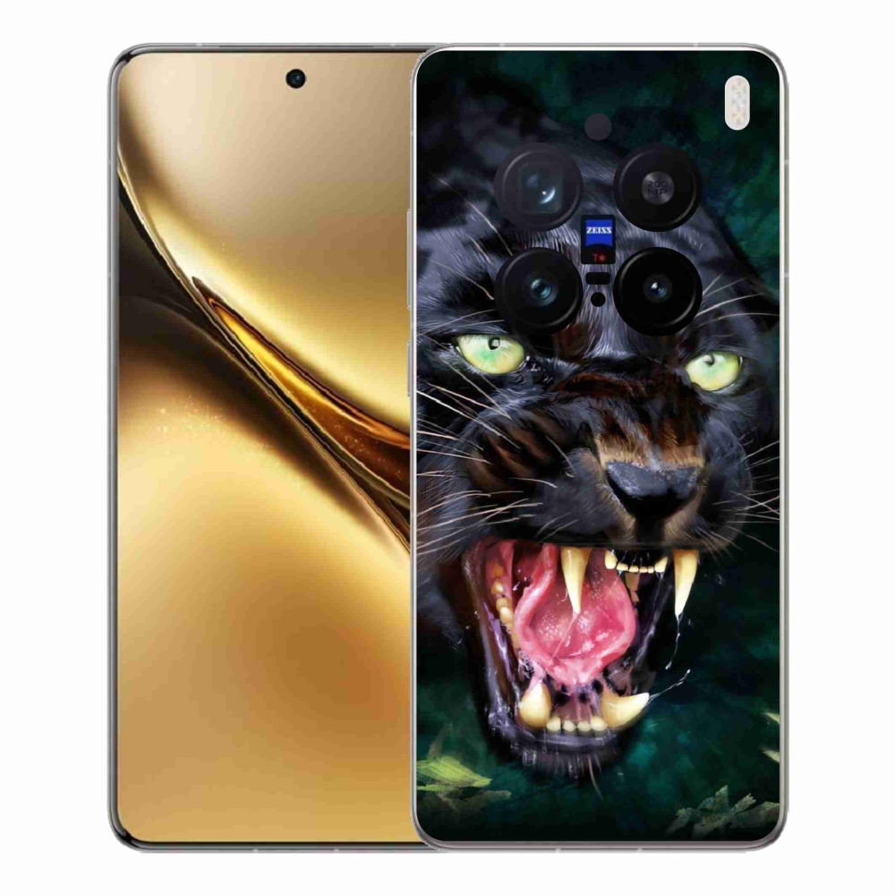 Gélový kryt mmCase na Vivo X200 Pro 5G - rozzúrený čierny panter