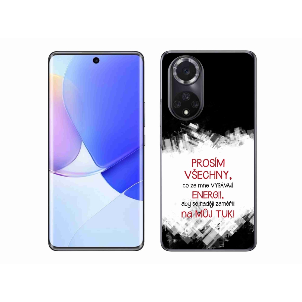 Gélový kryt mmCase na Honor 50 - vtipný text 1 červený