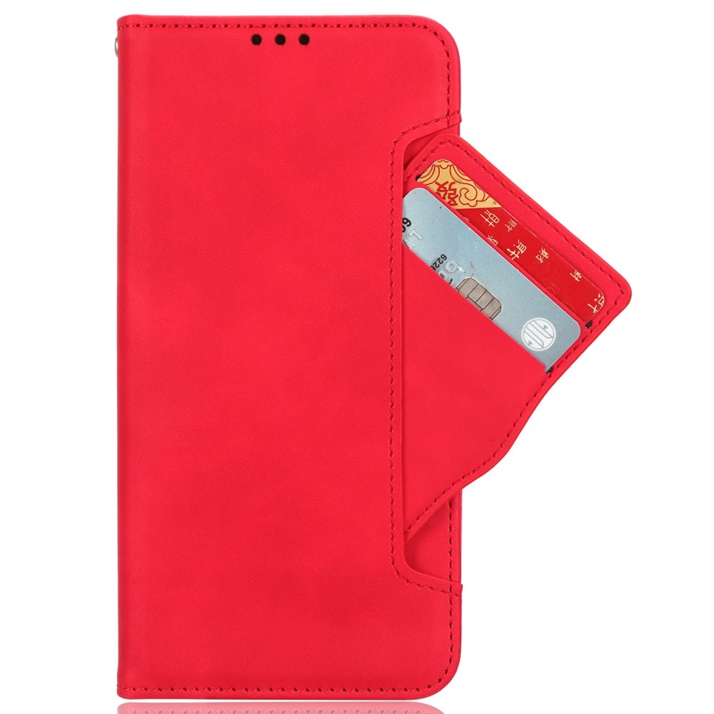 Cards knižkové púzdro na Xiaomi Redmi Note 14S/Note 13 Pro 4G/Poco M6 Pro - červené
