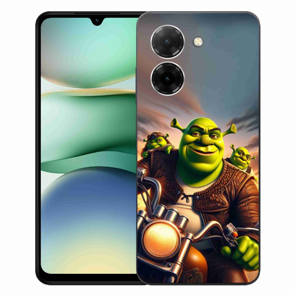 Gélový kryt mmCase na Xiaomi Redmi A5 - shrek na motorke