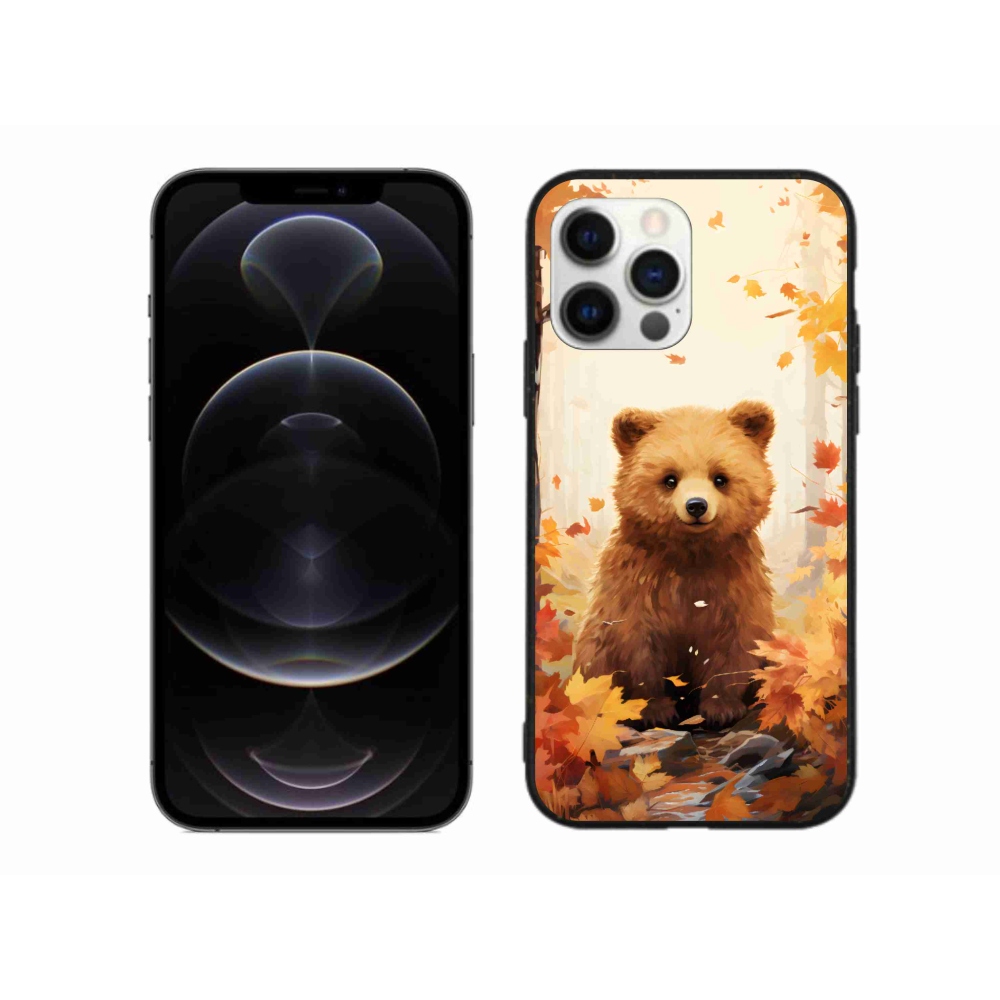Gélový kryt mmCase na iPhone 12 Pro Max - medveď v lese
