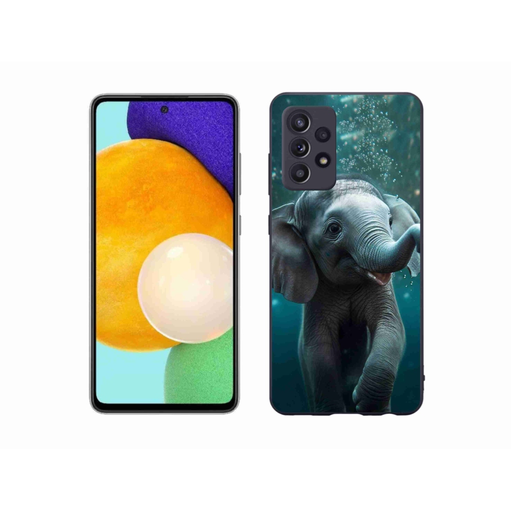 Gélový kryt mmCase na Samsung Galaxy A52/A52 5G - sloník pod vodou