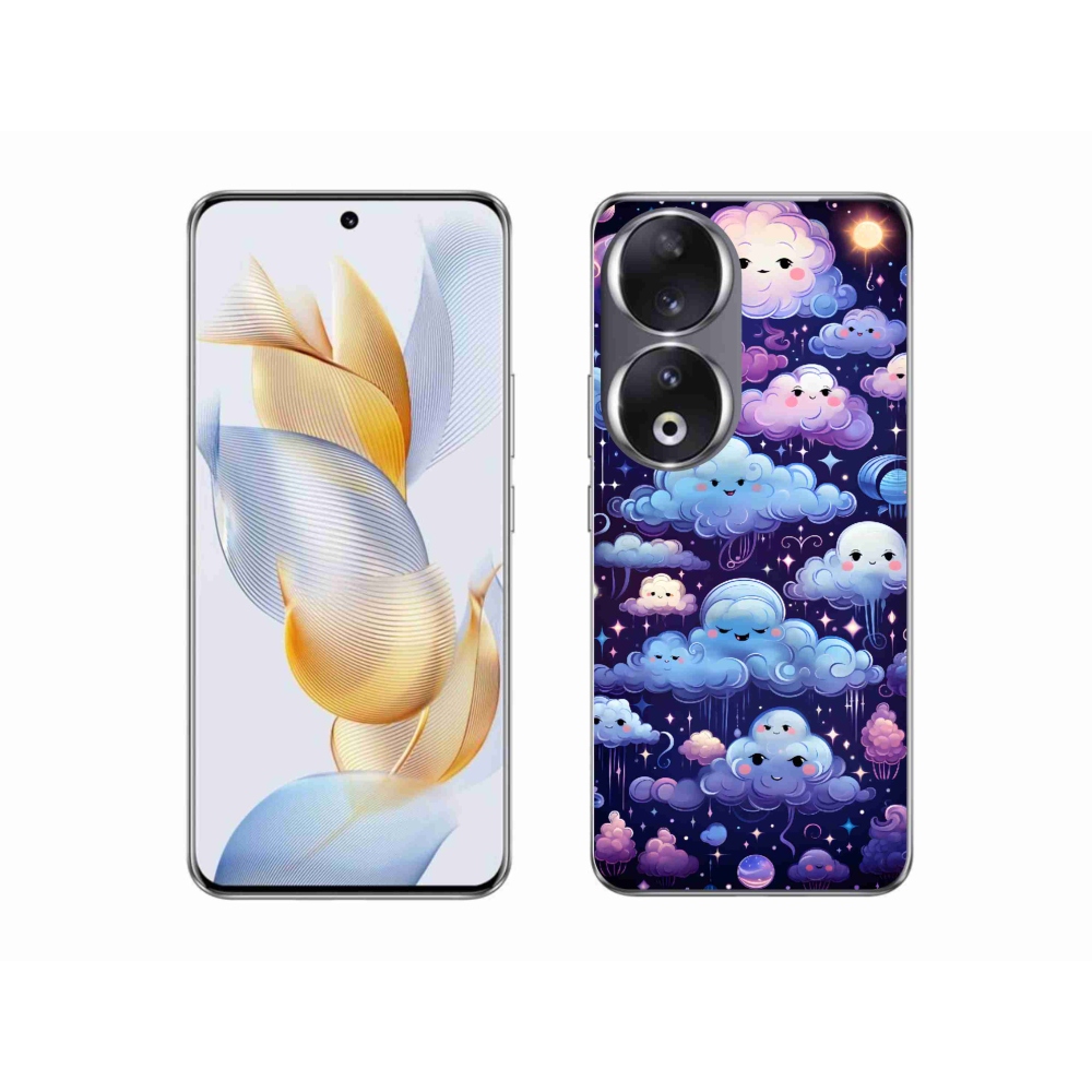 Gélový kryt mmCase na Honor 90 - mráčiky