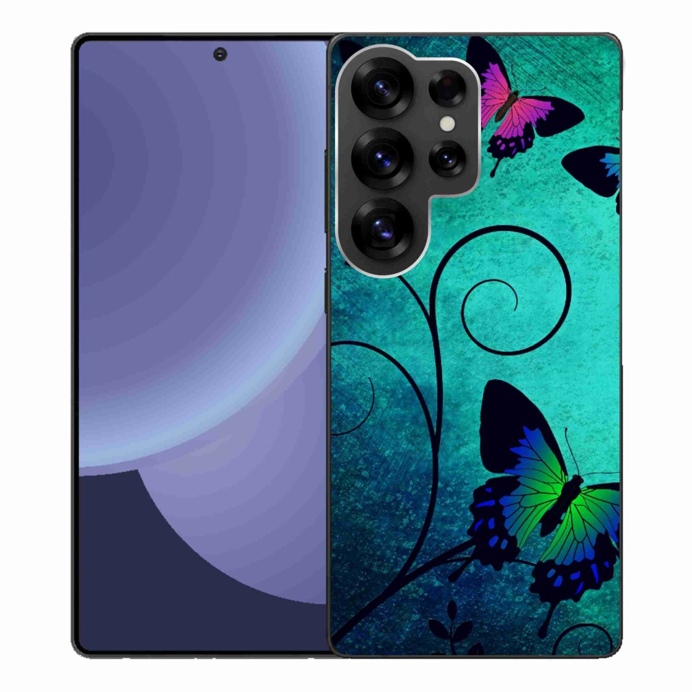 Gélový kryt mmCase na Samsung Galaxy S25 Ultra - farební motýle