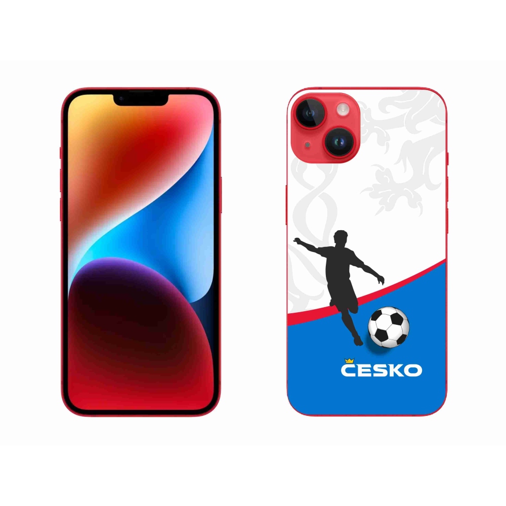 Gélový kryt mmCase na iPhone 14 Plus - futbal Česko 1